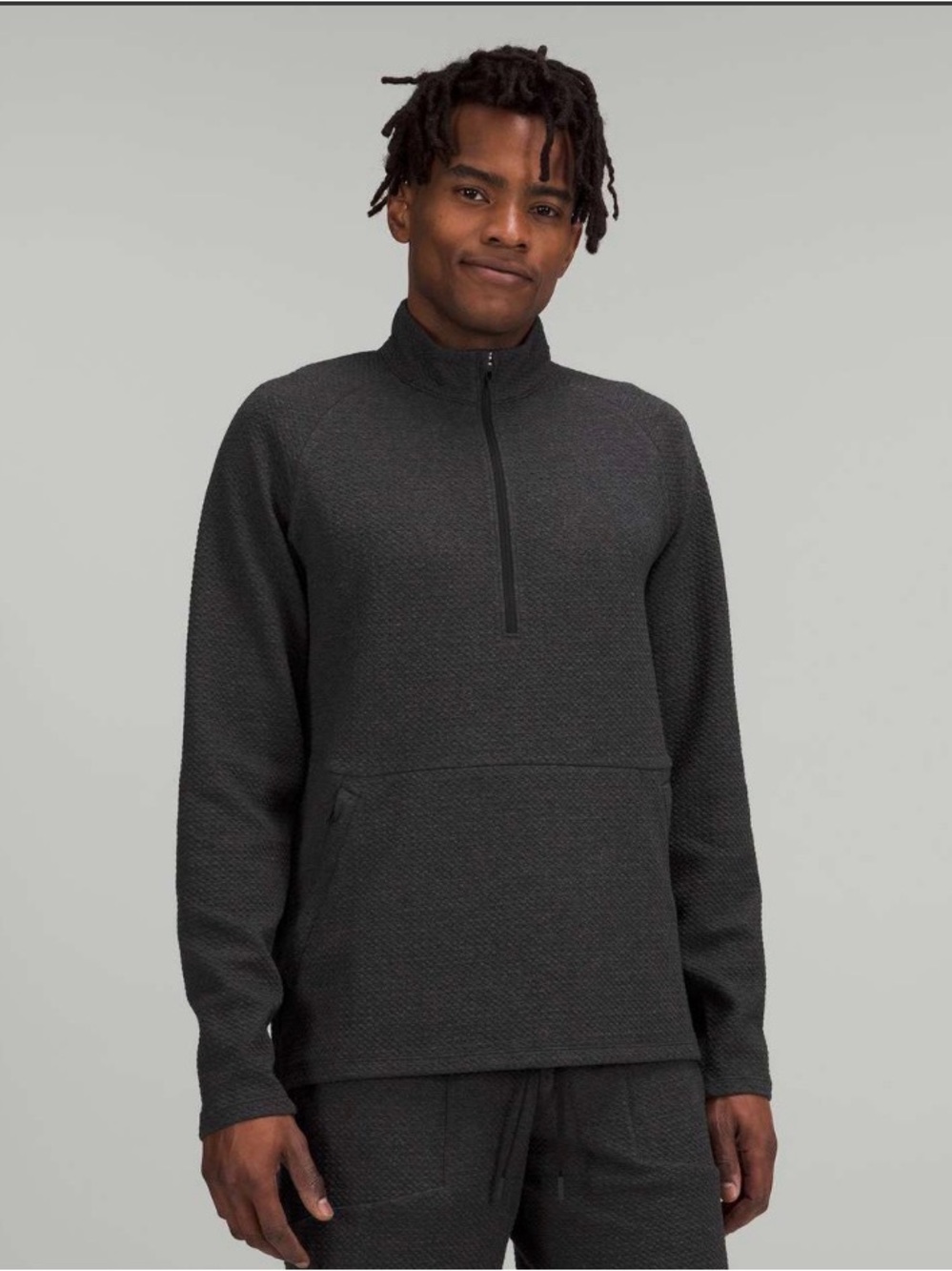 Lululemon At Ease Half-Zip
Heathered Black / Black